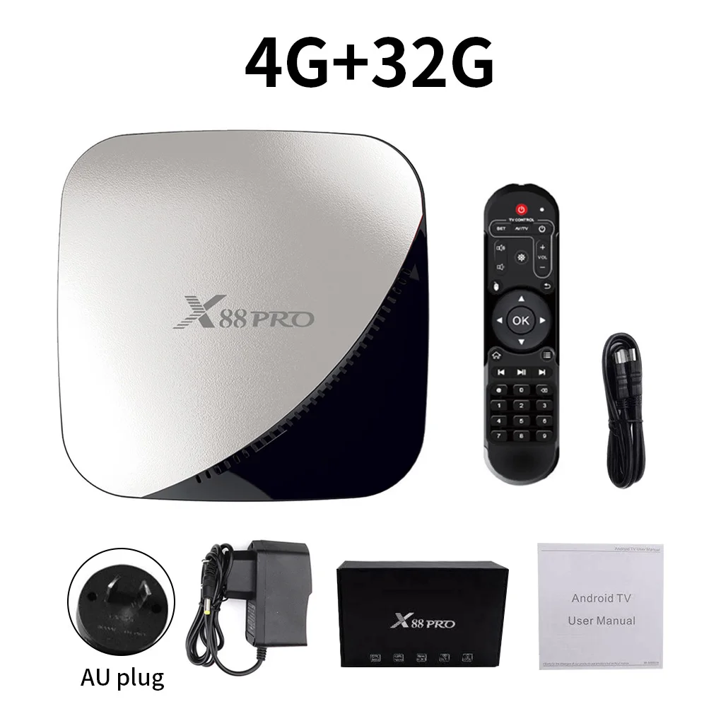 Media Player TV Set Top Box Quad-core 64 Bit CPU Home TV Network USB 3.0 Media Player 4G+32G AU Plug
Media Player TV Set Top Box Quad-core 64 Bit CPU Home TV Network USB 3.0 Media Player 4G+32G AU Plug