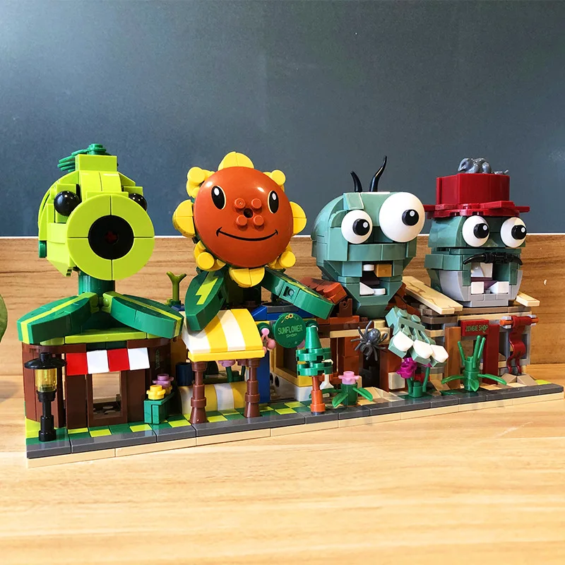 4 In1 Street View Architecture Model Plants Vs Zombies Creator Expert Building Blocks Diamond Small Bricks Toys for Boys Girls
4 In1 Street View Architecture Model Plants Vs Zombies Creator Expert Building Blocks Diamond Small Bricks Toys for Boys Girls