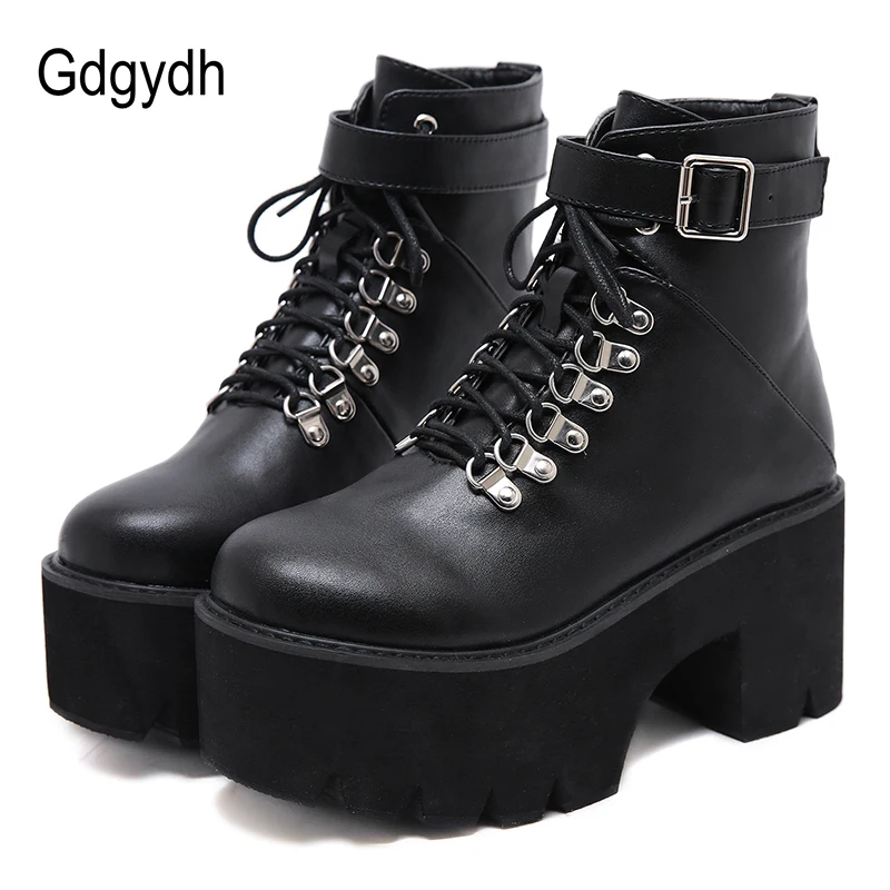 Gdgydh New Arrival Womens Autumn Shoes Chunky Block High Heel Platform Lace up Ankle Boots For Women Comfortable Promotion Sale
Gdgydh New Arrival Womens Autumn Shoes Chunky Block High Heel Platform Lace up Ankle Boots For Women Comfortable Promotion Sale