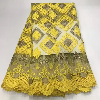 African France Lace Fabric Embroidered Nigerian tulle Lace Fabric 2020 High Quality yellow French Net yarn Lace Fabric For Dress
African France Lace Fabric Embroidered Nigerian tulle Lace Fabric 2020 High Quality yellow French Net yarn Lace Fabric For Dress