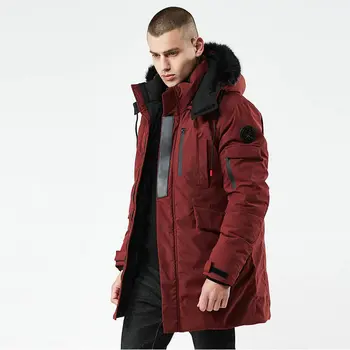 2020 New Winter Casual Long Style Fur Hooded Cotton Padded Jackets Men Thick Hat Windproof Fashion Men Parka Pockets Coats
2020 New Winter Casual Long Style Fur Hooded Cotton Padded Jackets Men Thick Hat Windproof Fashion Men Parka Pockets Coats