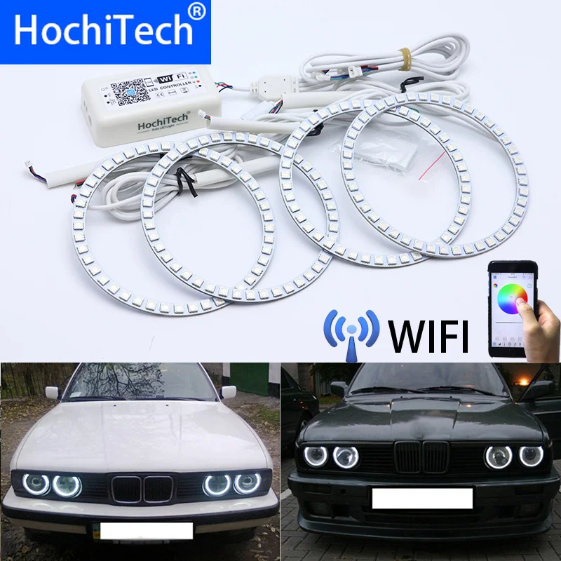 Wifi Wireless RGB Multi-Color LED Angel Eye Halo Rings Day Light DRL for BMW E30 E32 E34
Wifi Wireless RGB Multi-Color LED Angel Eye Halo Rings Day Light DRL for BMW E30 E32 E34