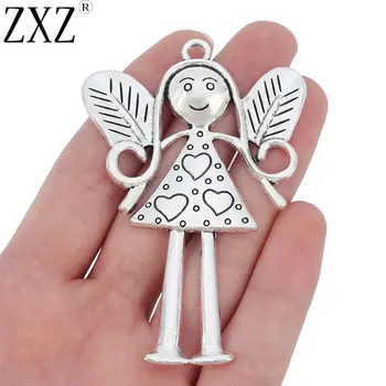 ZXZ 2pcs Large Angel Girl Fairy Charms Pendants for Necklace Jewelry Making Findings 80x54mm
ZXZ 2pcs Large Angel Girl Fairy Charms Pendants for Necklace Jewelry Making Findings 80x54mm