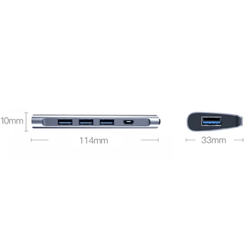 Type C USB Hub 5 in 1 USB 3.0 Port Expander Adapter Mini DC5V Charging Office Docking Station for PC Laptop 
Type C USB Hub 5 in 1 USB 3.0 Port Expander Adapter Mini DC5V Charging Office Docking Station for PC Laptop