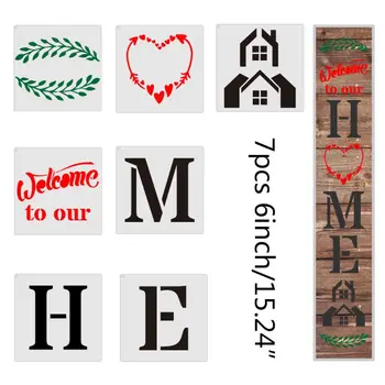 Set of 10 6x6 Inch \"WELCOM.E TO OUR HOME\" Reusable PET Stencil Mandala Stencil G92E
Set of 10 6x6 Inch \"WELCOM.E TO OUR HOME\" Reusable PET Stencil Mandala Stencil G92E