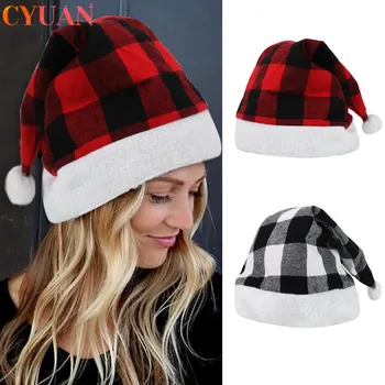 Santa Claus Christmas Hats Red Black Plaid Xmas Cap Christmas Decorations For Home Christmas Cap Navidad 2020 Noel Decoration
Santa Claus Christmas Hats Red Black Plaid Xmas Cap Christmas Decorations For Home Christmas Cap Navidad 2020 Noel Decoration