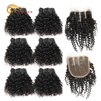 Kinky Curl Bundles With Closure 6 Pieces Brazilian Hair Weave Bundles With Closure Human Hair Extension Bundles With Closure
Kinky Curl Bundles With Closure 6 Pieces Brazilian Hair Weave Bundles With Closure Human Hair Extension Bundles With Closure