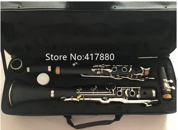 High Quality 17 Keys G Tune Clarinet Bakelite Body Silver key Professional Musical Instrument with Case 
High Quality 17 Keys G Tune Clarinet Bakelite Body Silver key Professional Musical Instrument with Case
