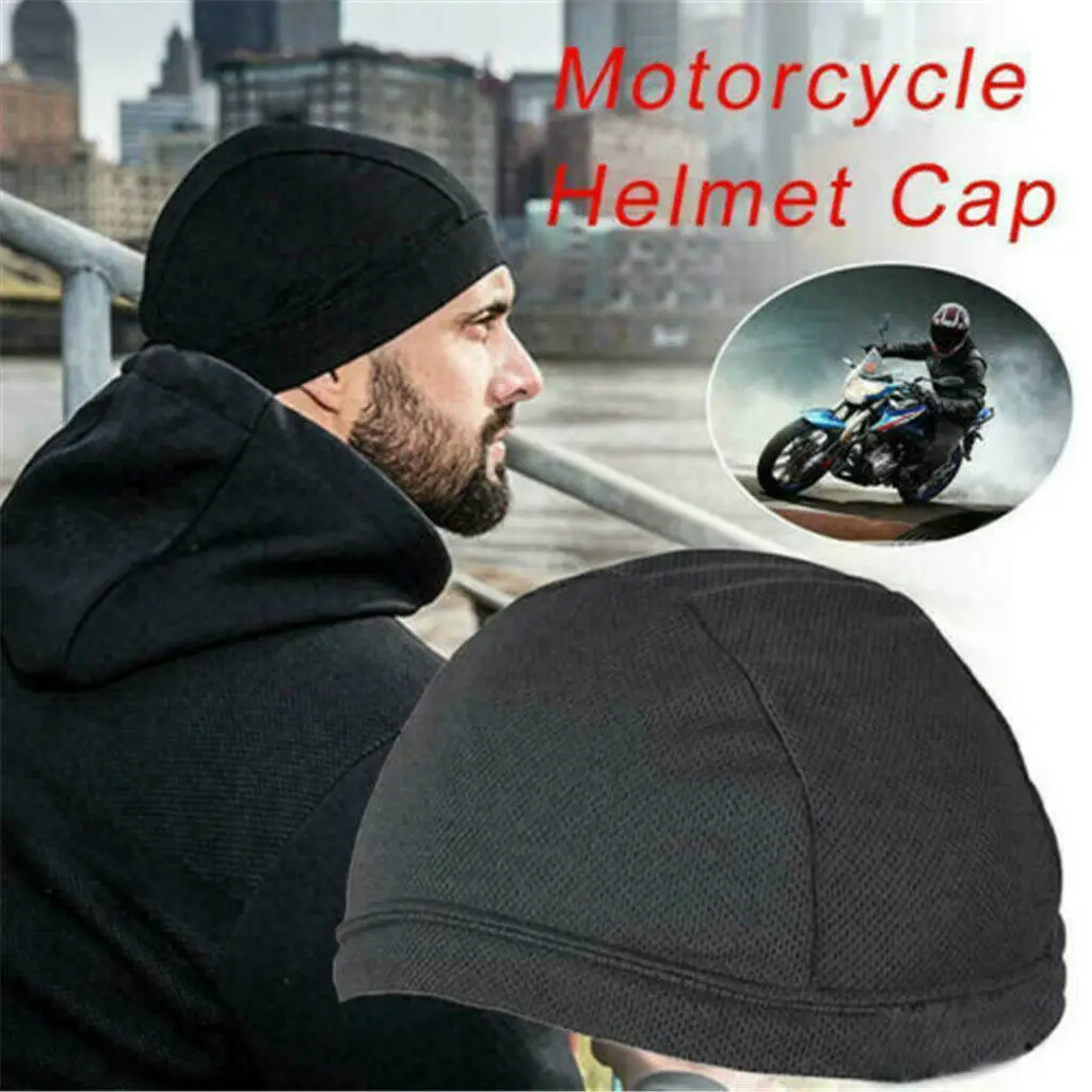 

Moisture Wicking Cooling Skull Cap Inner Liner Helmet Beanie Dome Cap Sweatband Quick Dry Breathable Hat