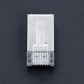 50pcs RJ45 Shielded Connector Cat5e Cat6 Network Rj45 Connector Plugs 
50pcs RJ45 Shielded Connector Cat5e Cat6 Network Rj45 Connector Plugs