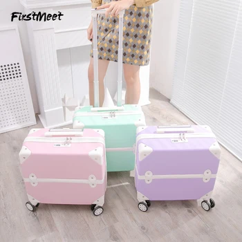 Girls Retro trolley suitcase on wheels fashion valise universal wheel rolling luggage women 18 inch boarding cute travel luggage
Girls Retro trolley suitcase on wheels fashion valise universal wheel rolling luggage women 18 inch boarding cute travel luggage