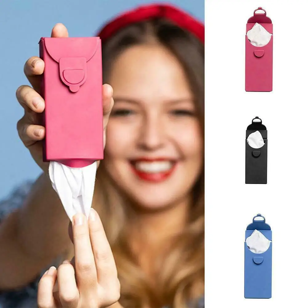 Hot Reusable Tissue Pack Silicone Handkerchief Box with 6 Reusable Tissues Environmen-friendly for Travel MVI-ing
Hot Reusable Tissue Pack Silicone Handkerchief Box with 6 Reusable Tissues Environmen-friendly for Travel MVI-ing