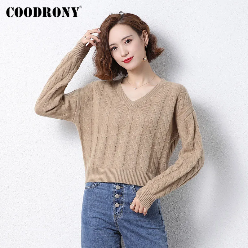 COODRONY Brand 2020 Elegant Style Basic V-Neck Pullover Sweater Female Autumn Winter Casual 100% Wool Slim Women's Jumpers W1141
COODRONY Brand 2020 Elegant Style Basic V-Neck Pullover Sweater Female Autumn Winter Casual 100% Wool Slim Women's Jumpers W1141