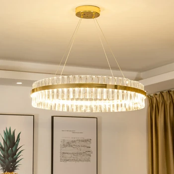 Luxury Diamond LED Chandelier Crystal Lamp Modern Crystal Light Fixture Circle Hanging Lustres LED Decorate Luminaire Home Light
Luxury Diamond LED Chandelier Crystal Lamp Modern Crystal Light Fixture Circle Hanging Lustres LED Decorate Luminaire Home Light