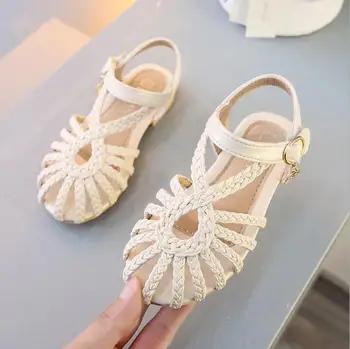 Summer Baby Girls Roman Woven Retro Hollow Princess Sandals Toddler Children Cute Leather Sandals Shoes For Kids
Summer Baby Girls Roman Woven Retro Hollow Princess Sandals Toddler Children Cute Leather Sandals Shoes For Kids