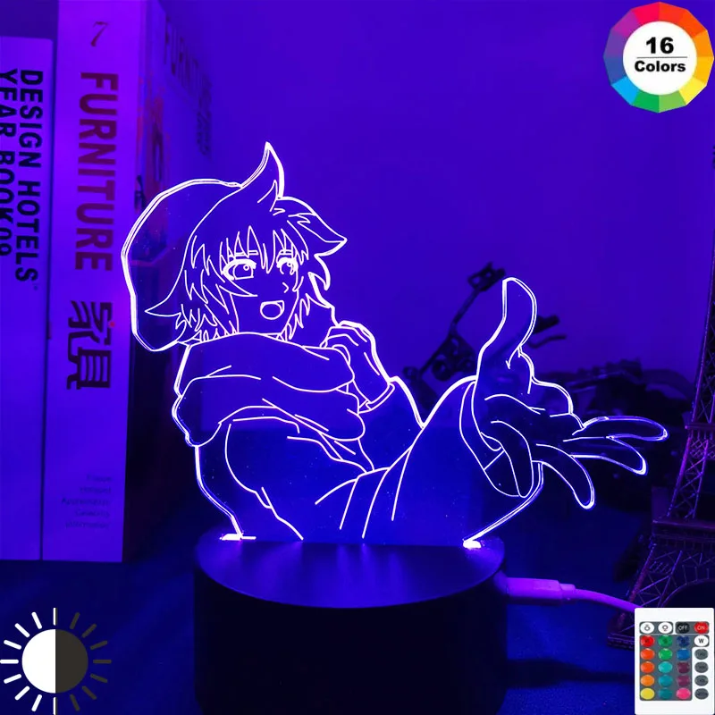 

Anime Led Light Your Turn To Die Shin Tsukimi Nightlight for Bedroom Decor Nightlight Manga Birthday Gift Room Led Night Lamp 3d