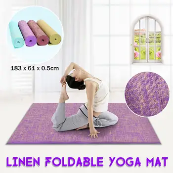 183 X 61cm 5mm Thickness Tasteless Non-slip Linen Yoga Mat Body Building Exercise Pilates Pad Non-Slip Dance Pads Fitness Mats
183 X 61cm 5mm Thickness Tasteless Non-slip Linen Yoga Mat Body Building Exercise Pilates Pad Non-Slip Dance Pads Fitness Mats