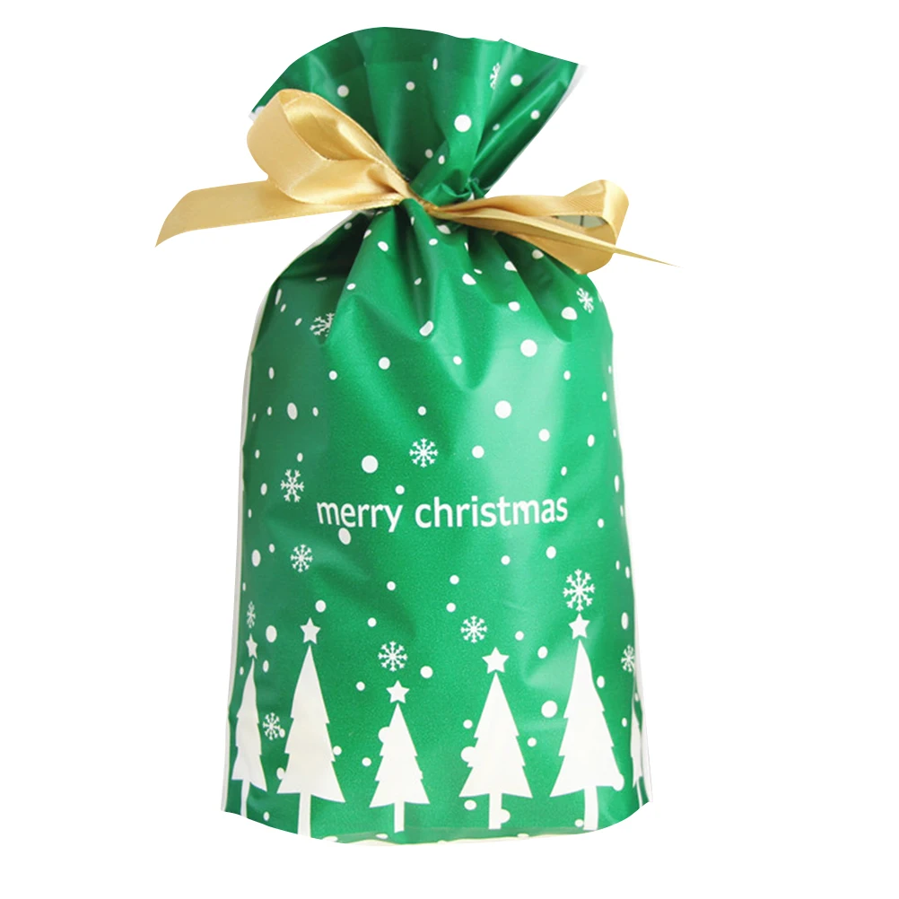 25pcs christmas gift drawstring bag christmas tree cookie bundl