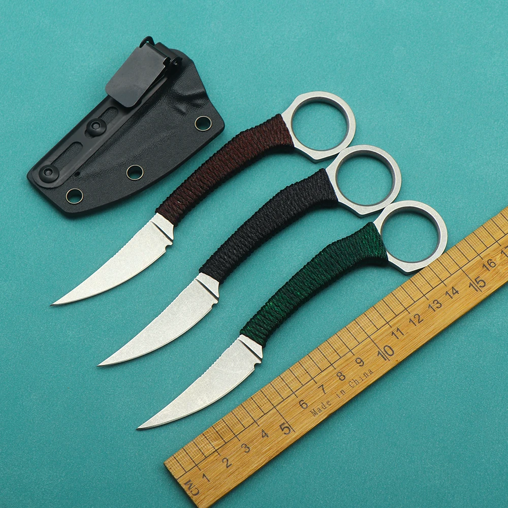 Trskt tactical pocket knife D2 blade outdoor rescue survival tool Edc tool belt K sheath field self-defense straight knife 
Trskt tactical pocket knife D2 blade outdoor rescue survival tool Edc tool belt K sheath field self-defense straight knife