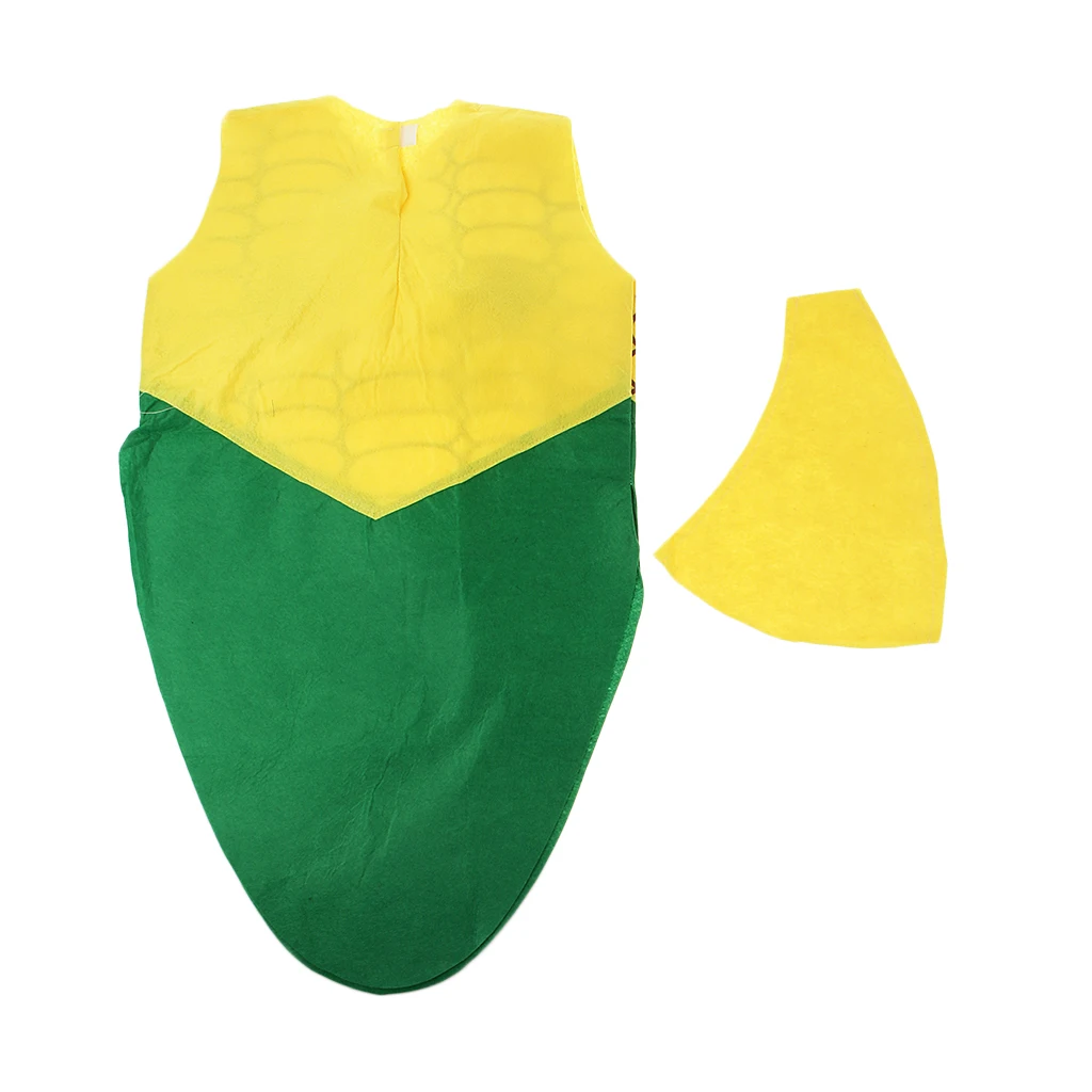Kids Fabric Corn Costume Non-woven Vegetable Outfit Cartoon Party Fancy Dress 84*46 cm Kids Fabric Corn Costume Non-woven Vegetable Outfit Cartoon Party Fancy Dress 84*46 cm