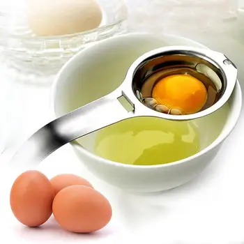 Stainless Steel Egg White Separator Tools Eggs Yolk Filter Gadgets Kitchen Accessories Separating Funnel Spoon Egg Divider Tool 
Stainless Steel Egg White Separator Tools Eggs Yolk Filter Gadgets Kitchen Accessories Separating Funnel Spoon Egg Divider Tool