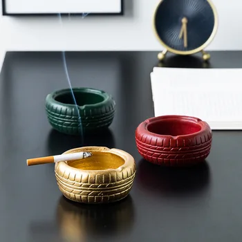 Cement Round Tire Ashtray With Anti-Slip Pat Retro Tire Shape Ashtray Smoking Ash Holdler Living Room Office Table Decorations
Cement Round Tire Ashtray With Anti-Slip Pat Retro Tire Shape Ashtray Smoking Ash Holdler Living Room Office Table Decorations