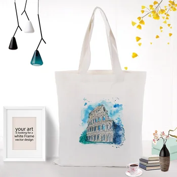 Italy Building Canvas Tote Bag Daily Use Text DIY Custom Print Logo Eco Reusable Shopping Bag Recycle Handbag
Italy Building Canvas Tote Bag Daily Use Text DIY Custom Print Logo Eco Reusable Shopping Bag Recycle Handbag