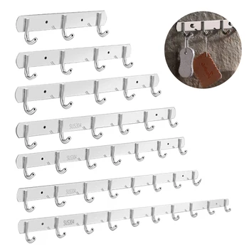 New 304 Stainless Steel Hook Punch-free Hooks Bathroom Towel Hook Strong Seamless Kitchen Hooks Metal Storage Rack Organizer
New 304 Stainless Steel Hook Punch-free Hooks Bathroom Towel Hook Strong Seamless Kitchen Hooks Metal Storage Rack Organizer