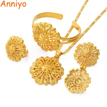 Anniyo Ethiopian Jewelry set Pendant Necklace Bangle Earring Ring African Wedding Bride set #081506
Anniyo Ethiopian Jewelry set Pendant Necklace Bangle Earring Ring African Wedding Bride set #081506