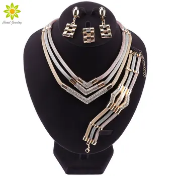 Luxury Nigerian Women Wedding Jewelry Sets Chunky Necklace Earrings Bridal Dubai Gold African Beads Jewelry Set
Luxury Nigerian Women Wedding Jewelry Sets Chunky Necklace Earrings Bridal Dubai Gold African Beads Jewelry Set
