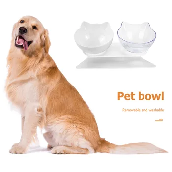 Neck Protection Cat Dog Food Feeder Dual Bowls Classic Portable Multi-functional Practical Detachable Tilt Cat Ears Pet Bowl
Neck Protection Cat Dog Food Feeder Dual Bowls Classic Portable Multi-functional Practical Detachable Tilt Cat Ears Pet Bowl