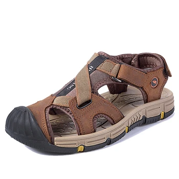 Men Sandals 2020 Genuine Leather Men Summer Shoes Waterproof Men Beach Sandals Fashion Hook&loop Outdoor Casual Sneakers
Men Sandals 2020 Genuine Leather Men Summer Shoes Waterproof Men Beach Sandals Fashion Hook&loop Outdoor Casual Sneakers