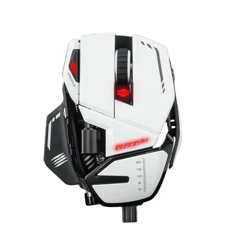 Mad Catz R. A. T. 8+ white gaming mouse (PMW3389, Omron, USB, 11 buttons, 16000 dpi, RGB backlight)
Mad Catz R. A. T. 8+ white gaming mouse (PMW3389, Omron, USB, 11 buttons, 16000 dpi, RGB backlight)