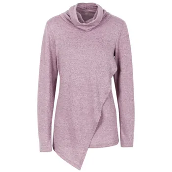 Autumn Winter Female Sweatshirt New Solid Color Loose Casual Tops Wear Fashion Large Sizes Women High Collar Long Sleeves Tunic
Autumn Winter Female Sweatshirt New Solid Color Loose Casual Tops Wear Fashion Large Sizes Women High Collar Long Sleeves Tunic