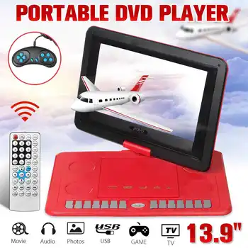 LEORY Mini Portable DVD Player 13.9'' MP3 CD Digital Multimedia Player USB SD Support TV Game Card Read Function w/Gamepad
LEORY Mini Portable DVD Player 13.9'' MP3 CD Digital Multimedia Player USB SD Support TV Game Card Read Function w/Gamepad