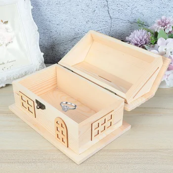 Multifunctional Pine Storage Box House-shaped Wooden Box Creative Piggy Bank Desktop Jewelry Box(Wood Color)
Multifunctional Pine Storage Box House-shaped Wooden Box Creative Piggy Bank Desktop Jewelry Box(Wood Color)