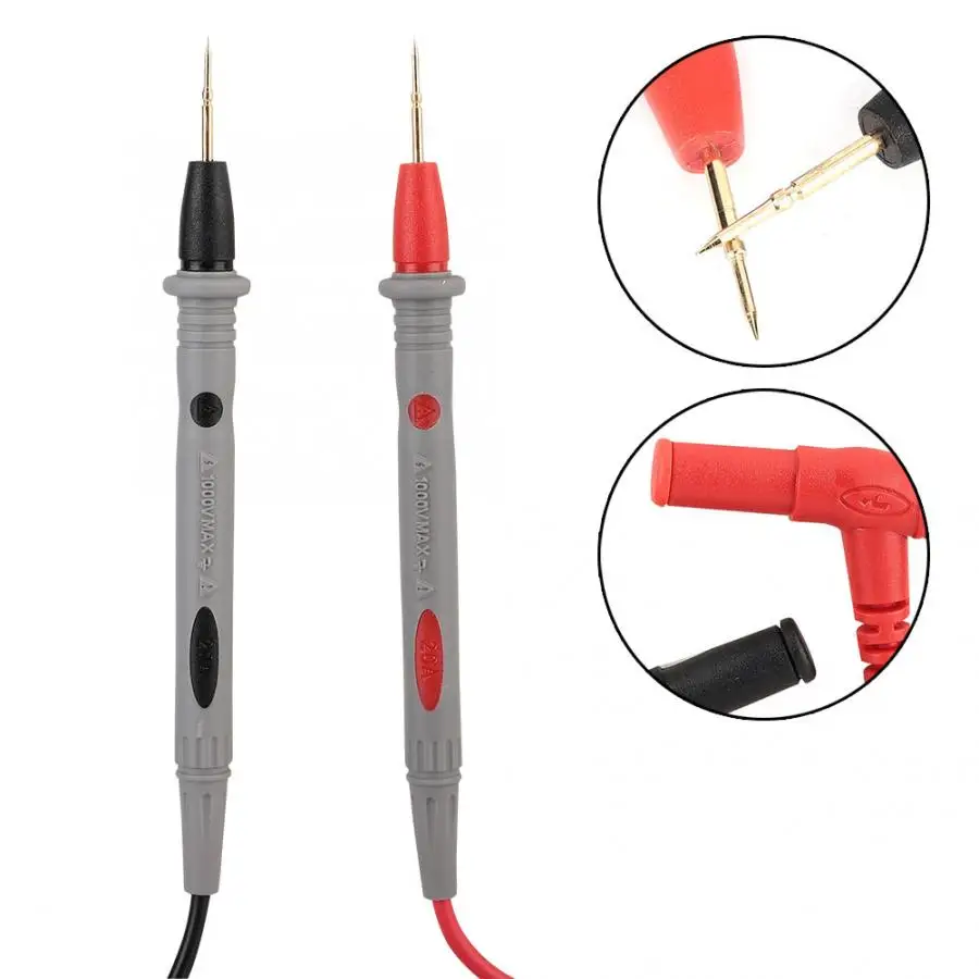 PT1006 Digital Multimeter Clip Probe Pen + 1000V 20A Test Lead Cable 90cm 2020 | Инструменты