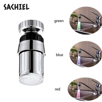 360 Degree Rotating Faucet Temperature Control Swivel Faucet Colored LED Faucet Nozzle Intelligent Sensor Kitchen Sink Sprayer
360 Degree Rotating Faucet Temperature Control Swivel Faucet Colored LED Faucet Nozzle Intelligent Sensor Kitchen Sink Sprayer