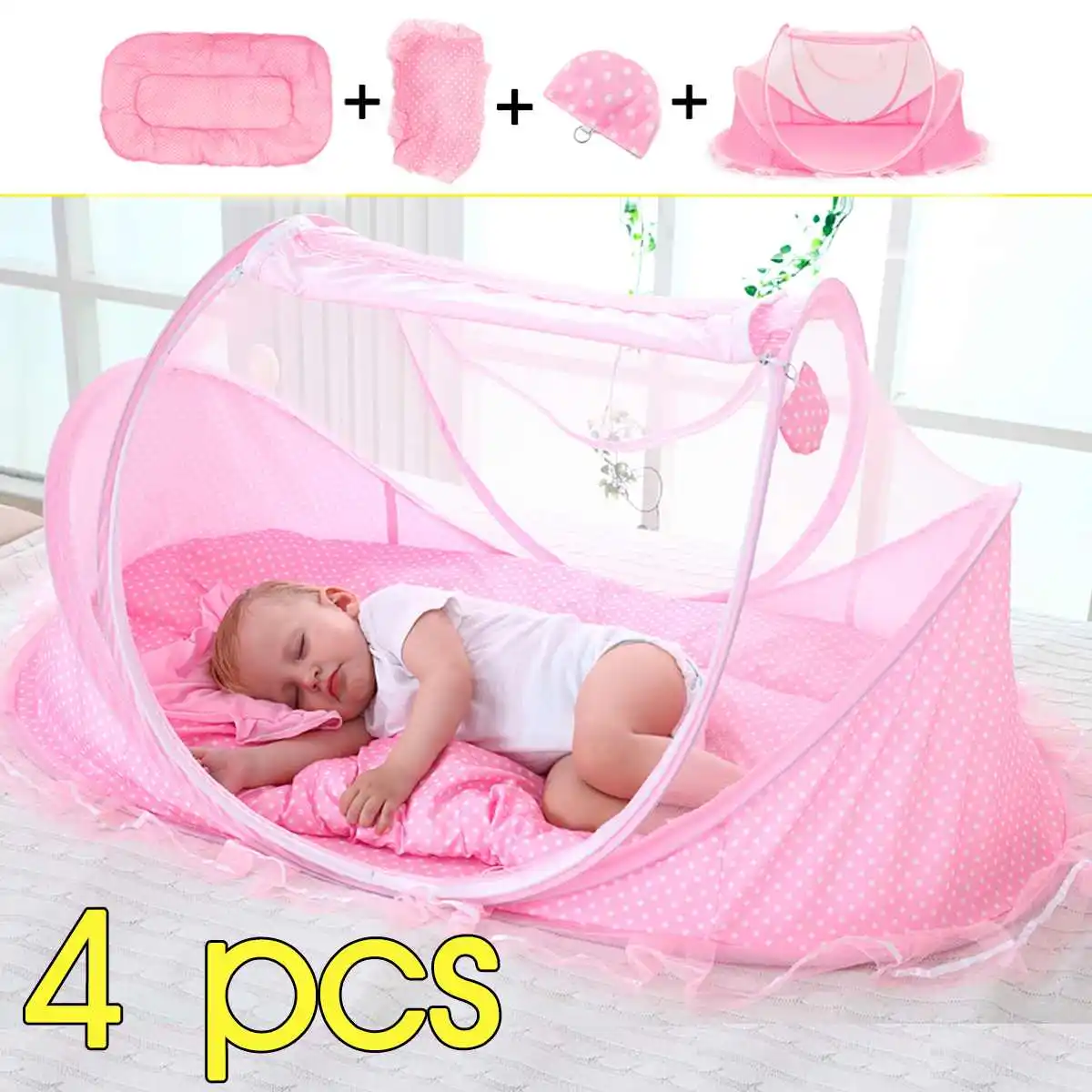 Hot Portable Baby Mosquito Nets Bed Folding Baby Bedding Crib Netting Mattress Pillow Suit Music Bag For Children Tent Cradle Be
Hot Portable Baby Mosquito Nets Bed Folding Baby Bedding Crib Netting Mattress Pillow Suit Music Bag For Children Tent Cradle Be