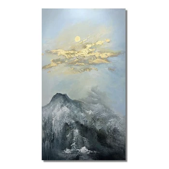 Modern Abstract oil painting gold foil light luxury living room Landscape painting vertical hand-painted decorative paintings
Modern Abstract oil painting gold foil light luxury living room Landscape painting vertical hand-painted decorative paintings