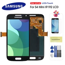 Écran tactile LCD de remplacement avec cadre, pour Samsung Galaxy S4 Mini I9190 i9192 i9195=