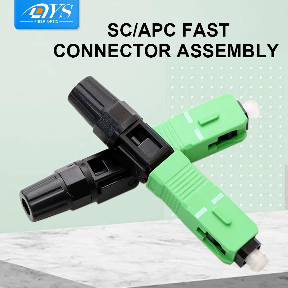 100pcs SC APC Quick Fast Connector FTTH Single-mode Fiber Optic Connection Adapter SC Field Assembly Connectors
100pcs SC APC Quick Fast Connector FTTH Single-mode Fiber Optic Connection Adapter SC Field Assembly Connectors