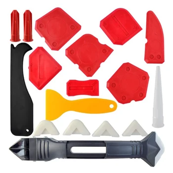 THGS 18Pcs Caulking Tool Kit, Caulking Tools Silicone Sealant Finishing Tool Grout Scraper Caulk Remover Caulk Nozzle And Caul
THGS 18Pcs Caulking Tool Kit, Caulking Tools Silicone Sealant Finishing Tool Grout Scraper Caulk Remover Caulk Nozzle And Caul