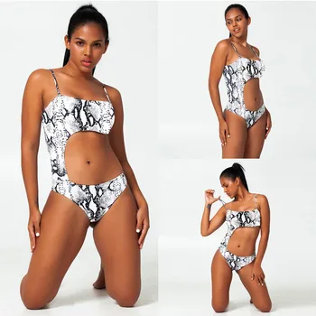 2020 High Quality Underwear Set Women Sexy Snakeskin Print Bathingsuit Hollow Out Monokini Push Up Padded Traje de baño Jumpsuit 
2020 High Quality Underwear Set Women Sexy Snakeskin Print Bathingsuit Hollow Out Monokini Push Up Padded Traje de baño Jumpsuit