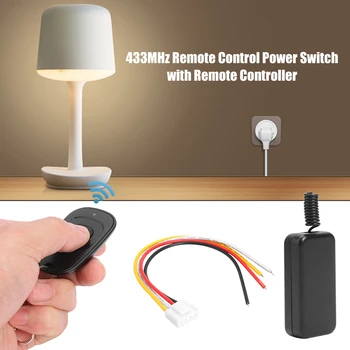 Multi-functional Durable Practical Classic 433 MHz DC 5-12V Remote Control Switch + 1 Button RF Transmitter for LED Light
Multi-functional Durable Practical Classic 433 MHz DC 5-12V Remote Control Switch + 1 Button RF Transmitter for LED Light