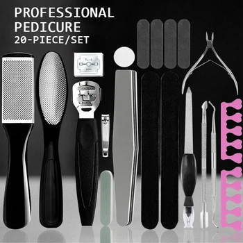 20pcs/set Professional pedicure tools foot care File for heels grinding scrubber cutter Feet Care kit For pedicure Remove callus
20pcs/set Professional pedicure tools foot care File for heels grinding scrubber cutter Feet Care kit For pedicure Remove callus