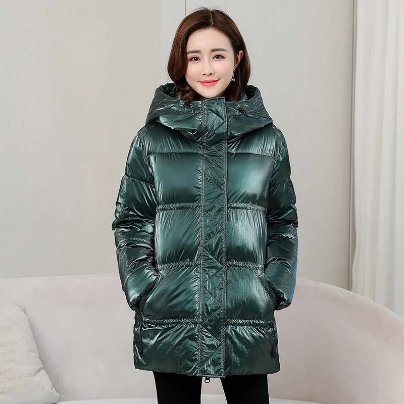 Fashion Glossy Parka Winter Jacket Women 2020 New Medium Long Hooded Parka Solid Casual Warm Jacket Coat
Fashion Glossy Parka Winter Jacket Women 2020 New Medium Long Hooded Parka Solid Casual Warm Jacket Coat