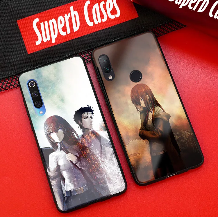 Роскошный чехол для телефона Steins Gate с аниме Xiaomi mi 6x8 9 se mix 2 2s 3 redmi note 5 6 7 8 pro