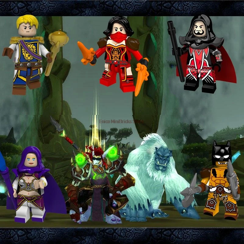 World of Warcraf Super Heroes Build Blocks Bricks Anduin Wrynn Vanessa Jaina Sylvanas Building Block DIY Toys for Children
World of Warcraf Super Heroes Build Blocks Bricks Anduin Wrynn Vanessa Jaina Sylvanas Building Block DIY Toys for Children
