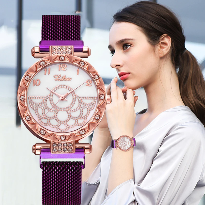 The New Watch Women Fashion Luxury Diamond Quartz Ladies Clock For Starry sky Mesh Female Wrist Watches Relogio Feminino
The New Watch Women Fashion Luxury Diamond Quartz Ladies Clock For Starry sky Mesh Female Wrist Watches Relogio Feminino